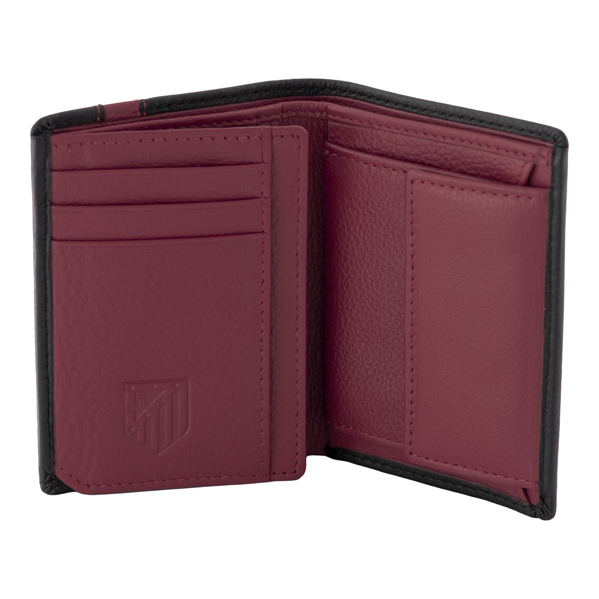 Vertical Wallet Leather Red Stripe image number null